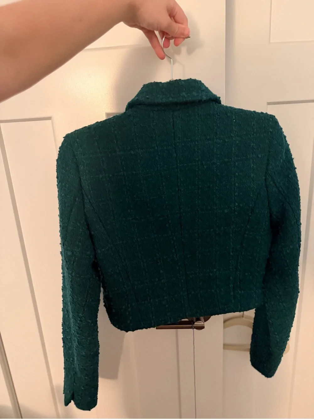 Abercrombie & Fitch Emerald Green Tweed Blazer